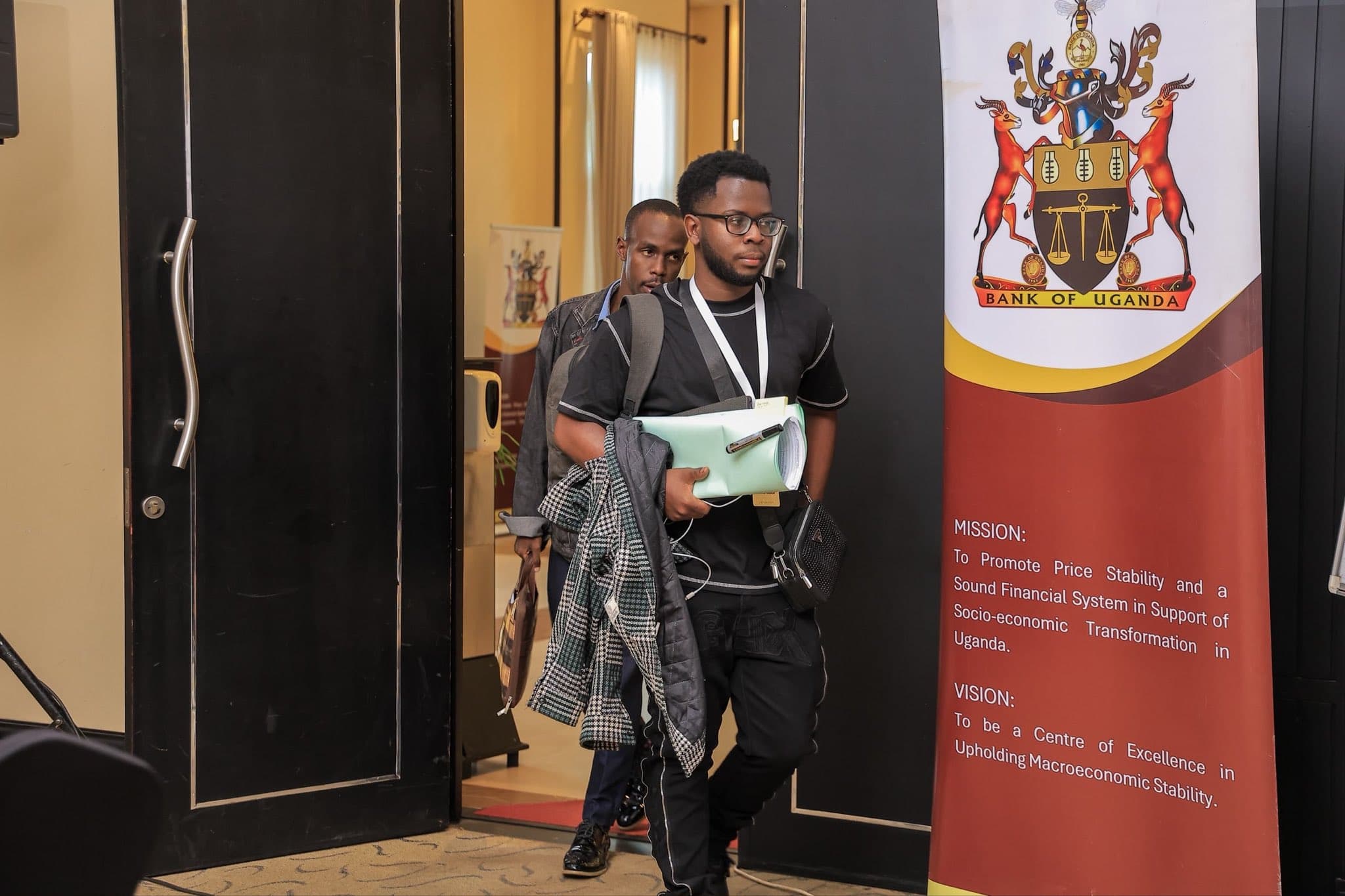 Conrad Wagaba at the Bank of Uganda Hackathon@60